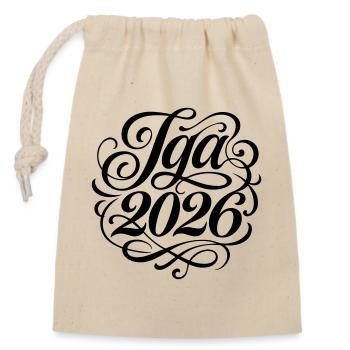 Jga 2026 Enterrement de vie de garçon - Sac cadeau en coton avec cordon (14 x 20 cm) - nature - Devant