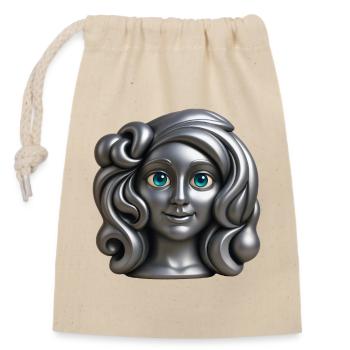SILVER PRINCESS - baby & kids - Sac cadeau en coton avec cordon (14 x 20 cm) - nature - Devant