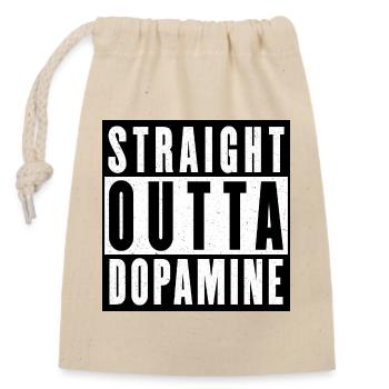 Dopamine Boost Bold Typography - Closable cotton gift bag (14x20cm) - nature - Front