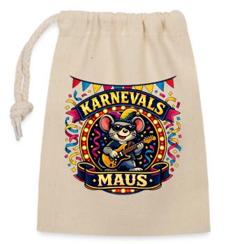 Carnival Mouse Skirt Cologne Alaaf Gift - Closable cotton gift bag (14x20cm) - nature - Front