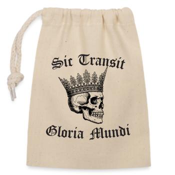 Sic Transit Gloria Mundi Gothic Tee - Sac cadeau en coton avec cordon (14 x 20 cm) - nature - Devant