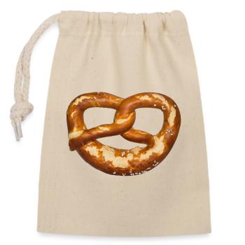 bayerische Bretze - Verschließbarer Geschenkbeutel aus Baumwolle (14x20cm) - Natur - Vorne