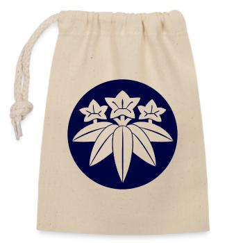 Kamakura Minamoto Mon japanese clan dans la marine - Sac cadeau en coton avec cordon (14 x 20 cm) - nature - Devant