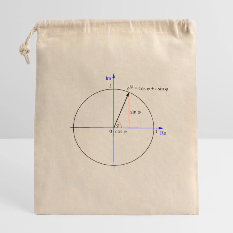 Formule d'Euler Sac cadeau en coton avec cordon (14 x 20 cm)