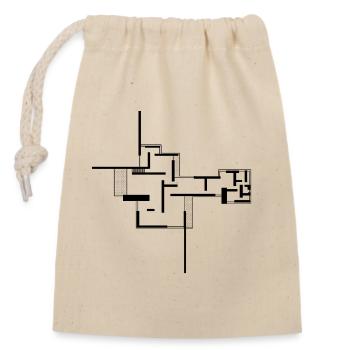 Architecture - Sac cadeau en coton avec cordon (14 x 20 cm) - nature - Devant