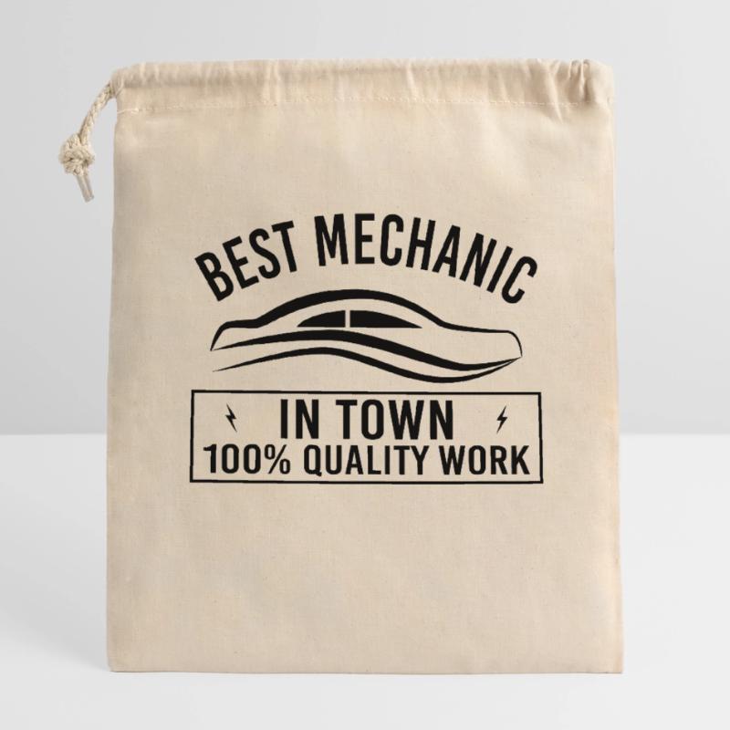 Occupation Engineer in Mechanical Engineering Closable cotton gift bag (14x20cm)