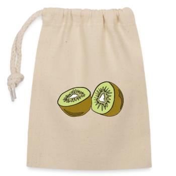 Kiwi d’été fruit délicieux plaisir cadeau - Sac cadeau en coton avec cordon (14 x 20 cm) - nature - Devant