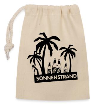 Malle,mallorca,party,goldstrand,2014,urlaub,saufen - Verschließbarer Geschenkbeutel aus Baumwolle (14x20cm) - Natur - Vorne