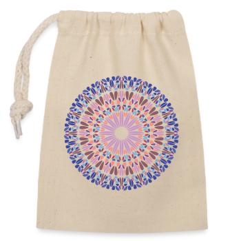 Mandala Mandala - Sac cadeau en coton avec cordon (14 x 20 cm) - nature - Devant
