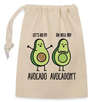 Avocado - Avocadon't - Sac cadeau en coton avec cordon (14 x 20 cm) - nature - Devant