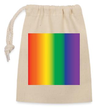 idée cadeau tapis de souris lgbt - Sac cadeau en coton avec cordon (14 x 20 cm) - nature - Devant