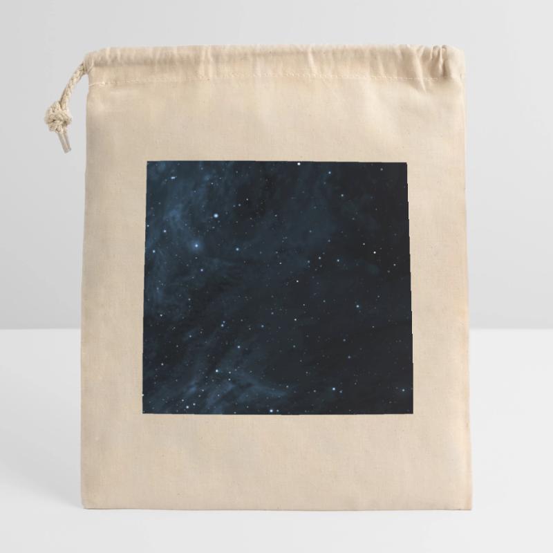 Starry sky pattern Closable cotton gift bag (14x20cm)