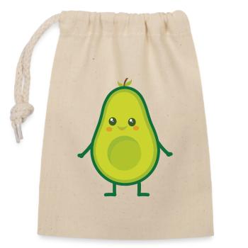 Avocat (Avocado Man) - Sac cadeau en coton avec cordon (14 x 20 cm) - nature - Devant