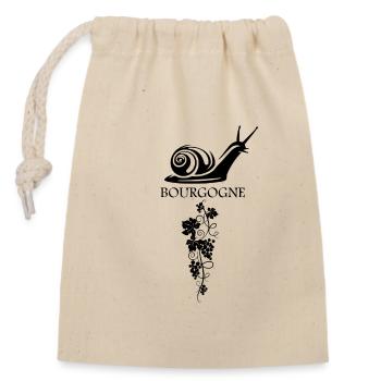 Bourgogne - Sac cadeau en coton avec cordon (14 x 20 cm) - nature - Devant