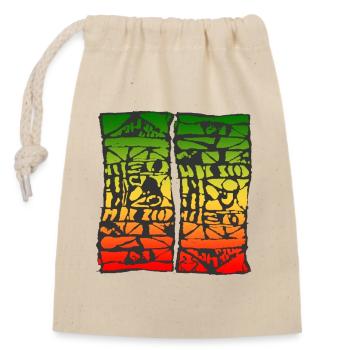 reggae 2907 - Verschließbarer Geschenkbeutel aus Baumwolle (14x20cm) - Natur - Vorne