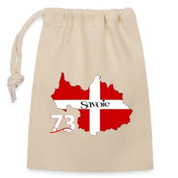Savoie - Closable cotton gift bag (14x20cm) - nature - Front