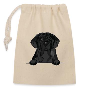 Chien dogue napolitain pour les amateurs de chiens qui regardent - Sac cadeau en coton avec cordon (14 x 20 cm) - nature - Devant