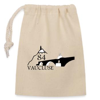 Vaucluse - Verschließbarer Geschenkbeutel aus Baumwolle (14x20cm) - Natur - Vorne