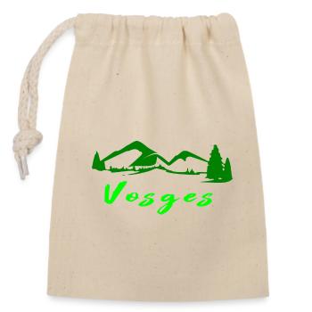 Vosges - Closable cotton gift bag (14x20cm) - nature - Front