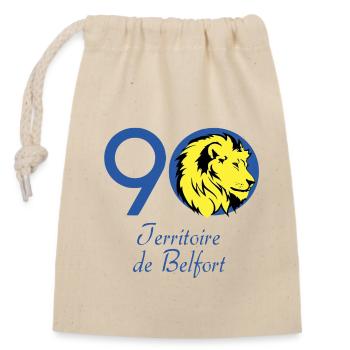 Territoire de belfort - Sac cadeau en coton avec cordon (14 x 20 cm) - nature - Devant