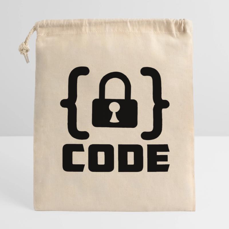 Code mit Sperrprogrammierer Verschließbarer Geschenkbeutel aus Baumwolle (14x20cm)