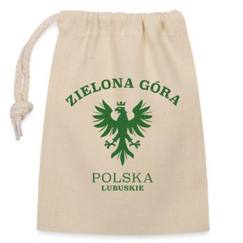 ZIELONA GORA Polen Polska Poland - Closable cotton gift bag (14x20cm) - nature - Front