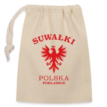 SUWALKI Polen Polska Poland - Verschließbarer Geschenkbeutel aus Baumwolle (14x20cm) - Natur - Vorne
