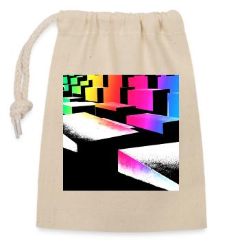 Cubiarcobalenus - Sac cadeau en coton avec cordon (14 x 20 cm) - nature - Devant