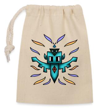 The Spirit of the Illuminati - Closable cotton gift bag (14x20cm) - nature - Front
