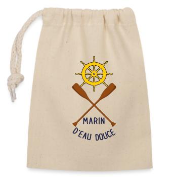 Freshwater sailor - Closable cotton gift bag (14x20cm) - nature - Front