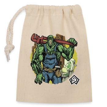 Plumber, plumber, plumber, plumber - Closable cotton gift bag (14x20cm) - nature - Front