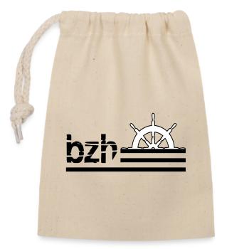 Breizh - Sac cadeau en coton avec cordon (14 x 20 cm) - nature - Devant