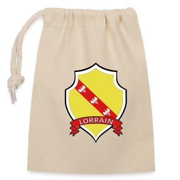 Lorrain - Sac cadeau en coton avec cordon (14 x 20 cm) - nature - Devant