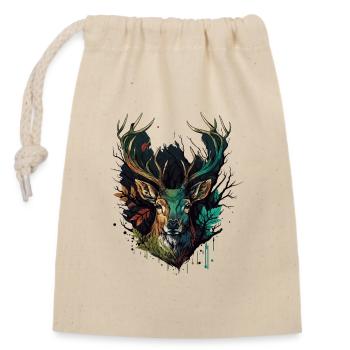 Amateur de bois - Sac cadeau en coton avec cordon (14 x 20 cm) - nature - Devant