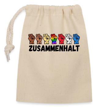 Right Homosexual Lgbt Saying Relationship Homo - Closable cotton gift bag (14x20cm) - nature - Front