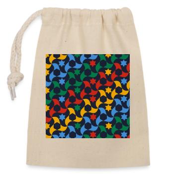 Tuiles andalouses 12 (Alhambra, Grenade) - Sac cadeau en coton avec cordon (14 x 20 cm) - nature - Devant