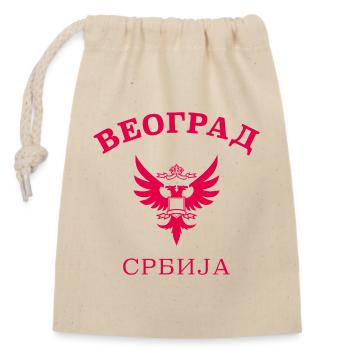 BEOGRAD - Belgrad - Serbien - Serbia - Verschließbarer Geschenkbeutel aus Baumwolle (14x20cm) - Natur - Vorne