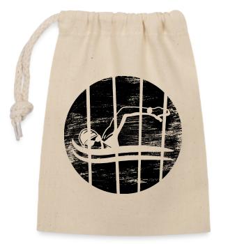 Float sketch - Closable cotton gift bag (14x20cm) - nature - Front