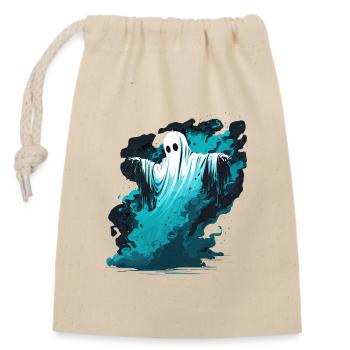 Killer Ghost - Closable cotton gift bag (14x20cm) - nature - Front