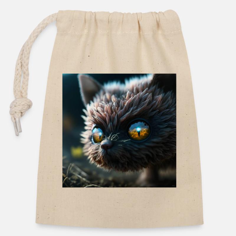 Photo macro creature 09 - Closable cotton gift bag (14x20cm) - nature
