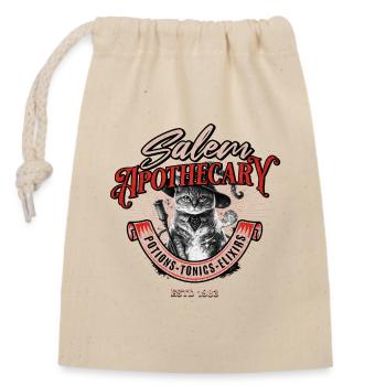 Salem Apothicaire Wizard Chat - Sac cadeau en coton avec cordon (14 x 20 cm) - nature - Devant