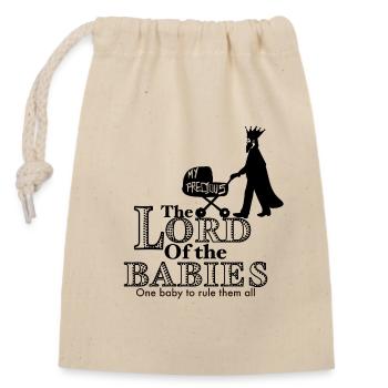 Bébé Seigneur des Anneaux - Sac cadeau en coton avec cordon (14 x 20 cm) - nature - Devant