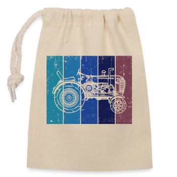 Agriculture Vehicle Tractor Motor Vehicle Field - Closable cotton gift bag (14x20cm) - nature - Front