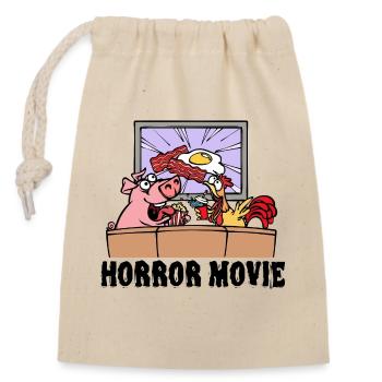 Movies, Movies, Theater, Streaming, Statement, Cinema - Closable cotton gift bag (14x20cm) - nature - Front
