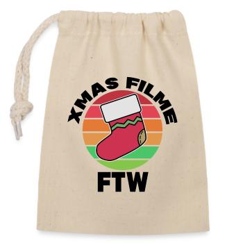 Films en streaming Soirée cinéma Déclaration Théâtre - Sac cadeau en coton avec cordon (14 x 20 cm) - nature - Devant