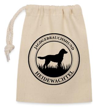 Heidewachtel Jagdgebrauchshund Jagdhunde Wilsigns - Verschließbarer Geschenkbeutel aus Baumwolle (14x20cm) - Natur - Vorne