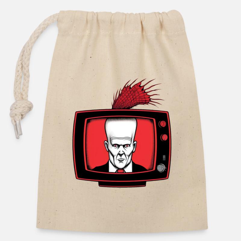 TV 01 - Sac cadeau en coton avec cordon (14 x 20 cm) - nature