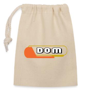 DOM - Verschließbarer Geschenkbeutel aus Baumwolle (14x20cm) - Natur - Vorne