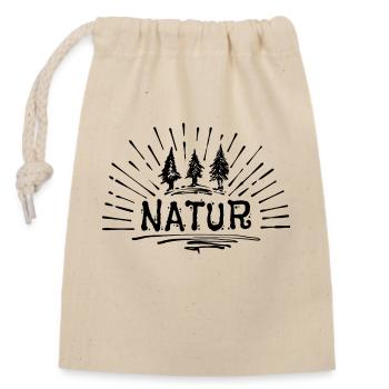 Nature Saying Camping Hikers Holiday Campsite - Closable cotton gift bag (14x20cm) - nature - Front