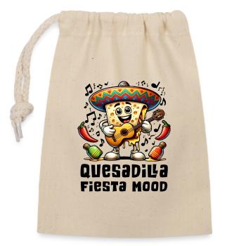 Quesadillas Fiesta Mood Mexico - Closable cotton gift bag (14x20cm) - nature - Front